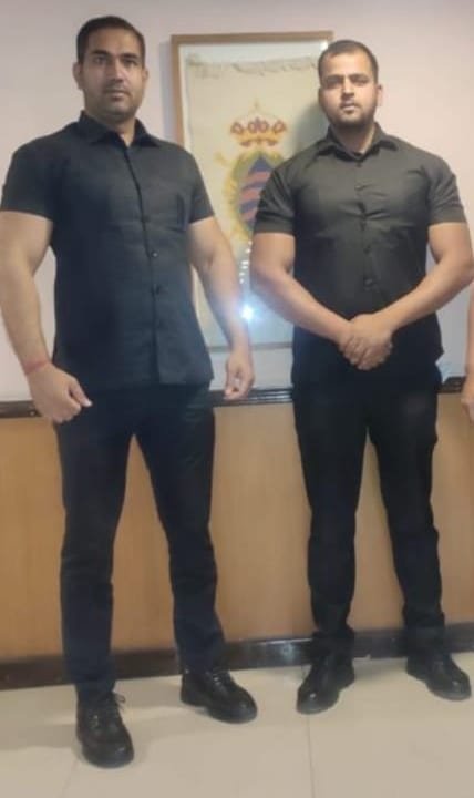 Bouncer team on duty
