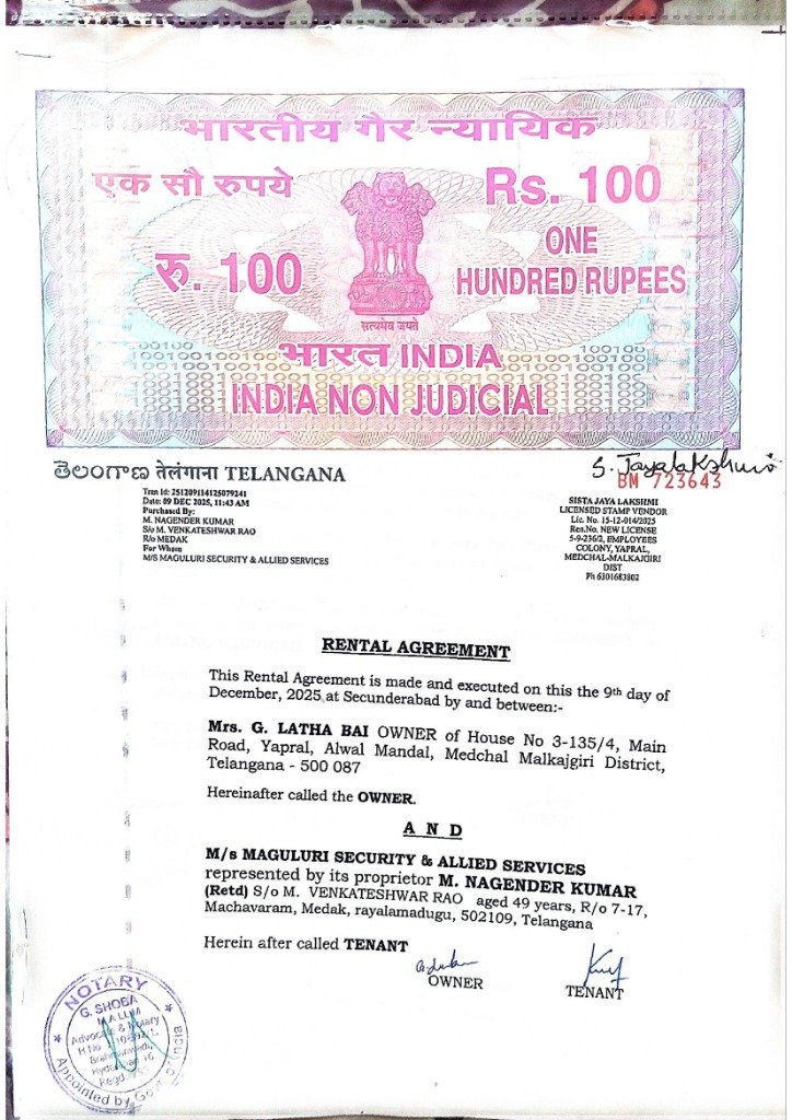 Secunderabad Head Office Proof